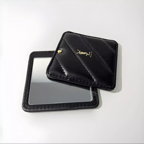 YVES SAINT LAURENT YSL Beaute Black Novelty Hand Mirror Sealed New - Picture 5 of 7